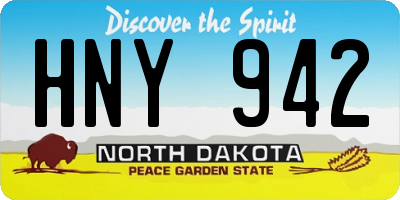 ND license plate HNY942