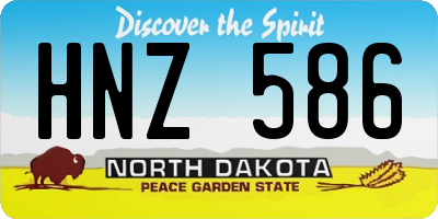 ND license plate HNZ586