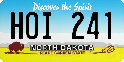 ND license plate HOI241