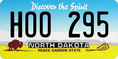 ND license plate HOO295