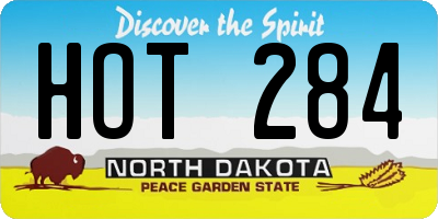 ND license plate HOT284