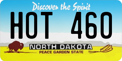 ND license plate HOT460