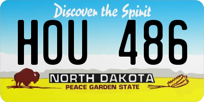 ND license plate HOU486
