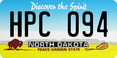 ND license plate HPC094