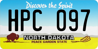 ND license plate HPC097