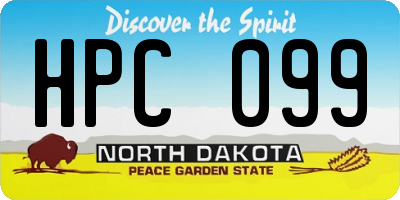 ND license plate HPC099