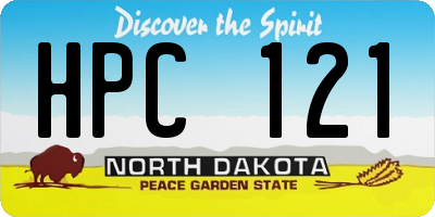 ND license plate HPC121