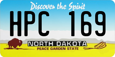 ND license plate HPC169