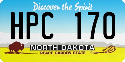 ND license plate HPC170