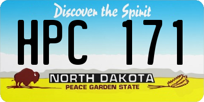 ND license plate HPC171