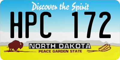 ND license plate HPC172