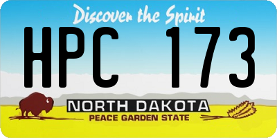ND license plate HPC173