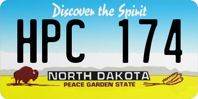 ND license plate HPC174