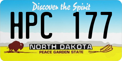 ND license plate HPC177