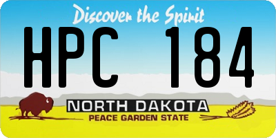 ND license plate HPC184