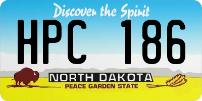 ND license plate HPC186