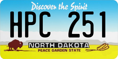 ND license plate HPC251