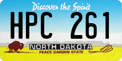 ND license plate HPC261