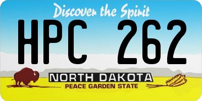 ND license plate HPC262