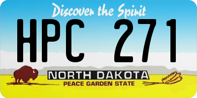 ND license plate HPC271