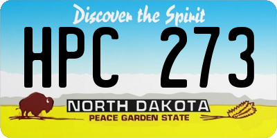 ND license plate HPC273