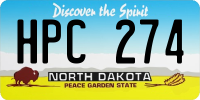 ND license plate HPC274