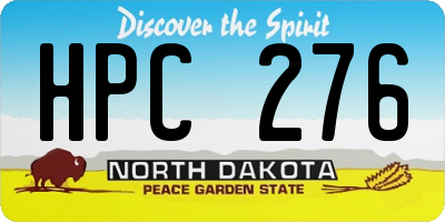 ND license plate HPC276