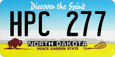 ND license plate HPC277