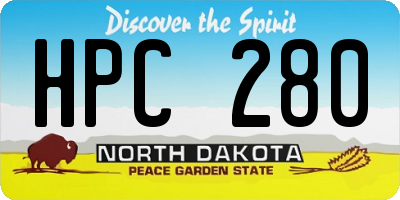 ND license plate HPC280
