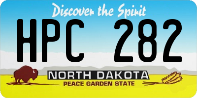 ND license plate HPC282