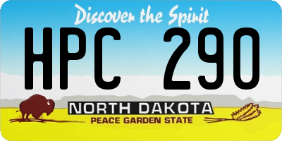 ND license plate HPC290