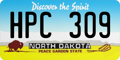 ND license plate HPC309