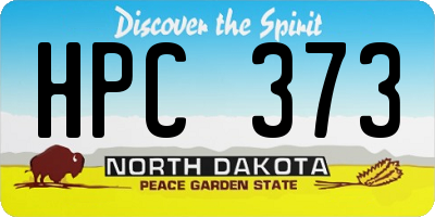 ND license plate HPC373