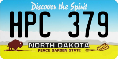 ND license plate HPC379