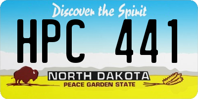 ND license plate HPC441
