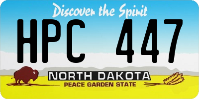 ND license plate HPC447