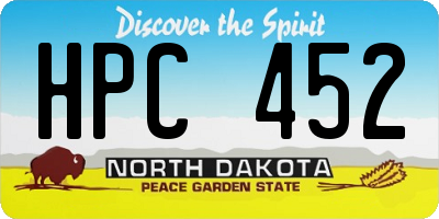 ND license plate HPC452