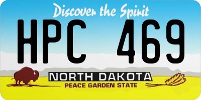 ND license plate HPC469