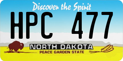 ND license plate HPC477