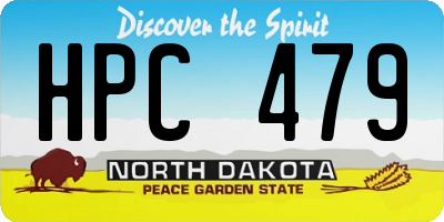 ND license plate HPC479