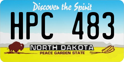 ND license plate HPC483