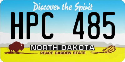ND license plate HPC485
