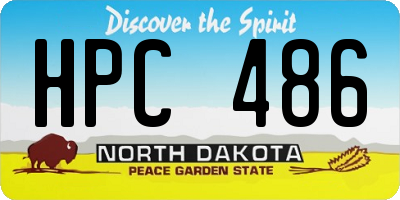ND license plate HPC486
