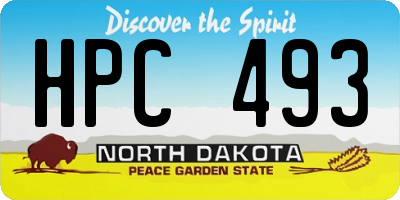 ND license plate HPC493