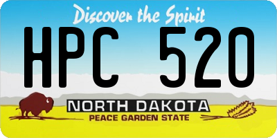 ND license plate HPC520