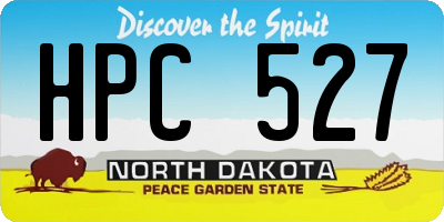 ND license plate HPC527