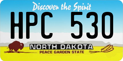 ND license plate HPC530