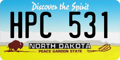ND license plate HPC531