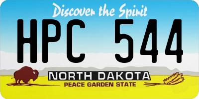 ND license plate HPC544