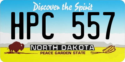 ND license plate HPC557